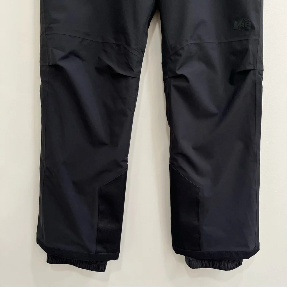REI CO-OP Growth Spurt Fleece Lined Snowboard Ski Snow Pants Black Kids Medium